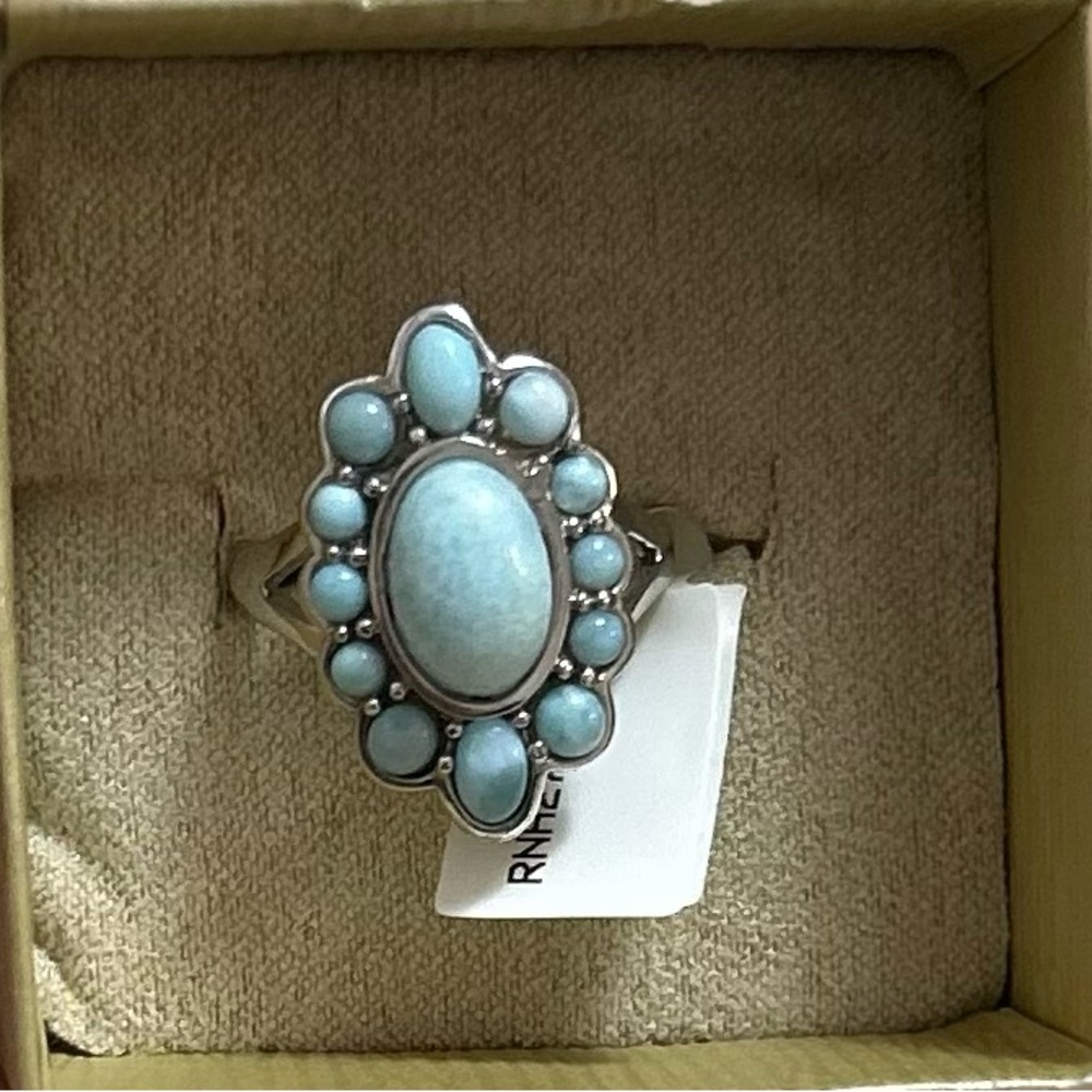 NWT JTV Larimar Ring Size 10